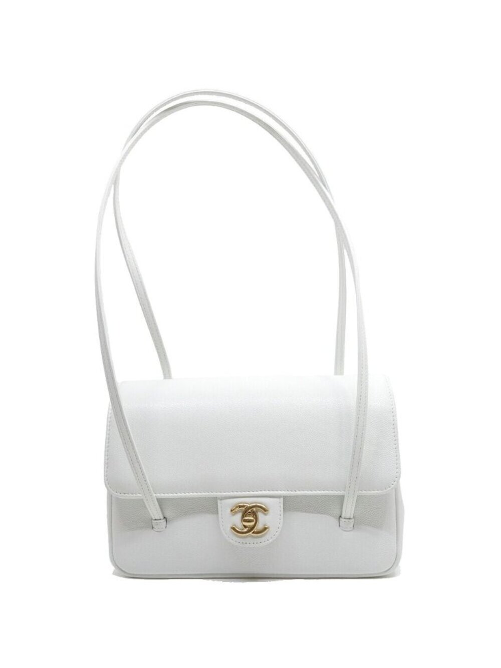 Chanel Small Flap Grained Calfskin Light Blue GD Shoulder Bag